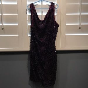Sparkles Dark Purple mini dress